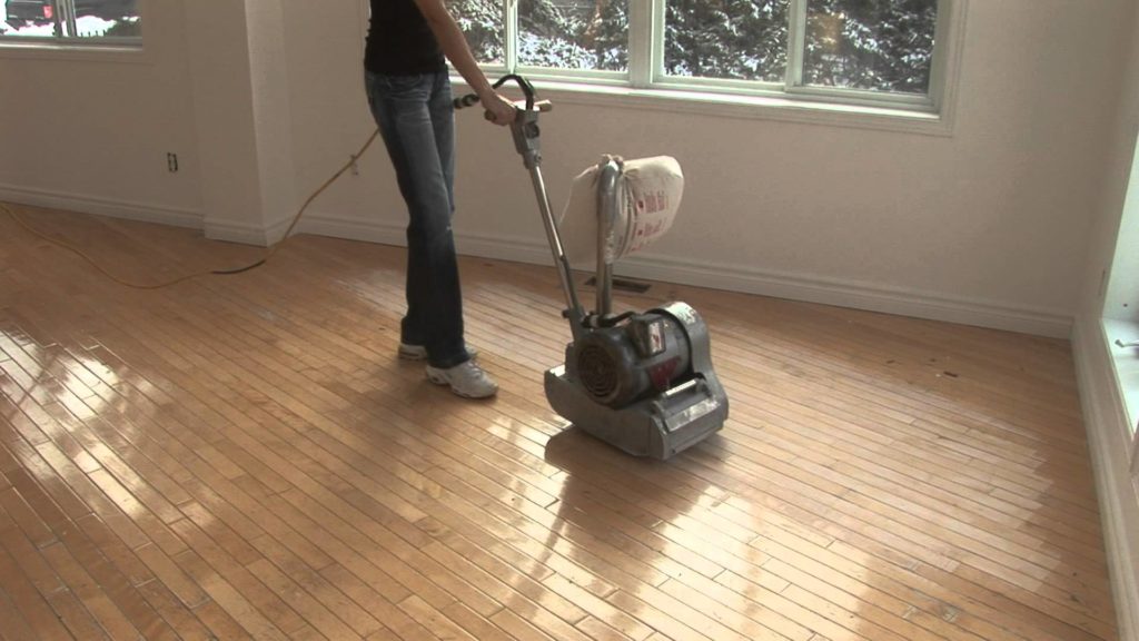sablage de plancher