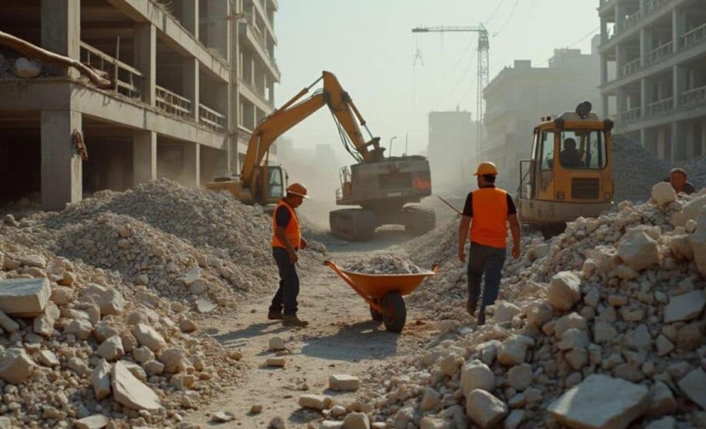 gestion des gravats lors de vos travaux de démolition